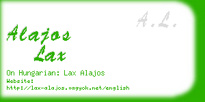 alajos lax business card